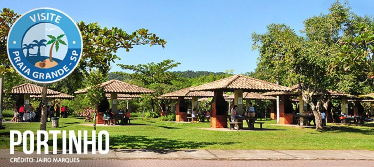 Ape Temporada Praia Grande Sp Completo Com Piscina, Churrasqueira, Estacionamento Exterior foto